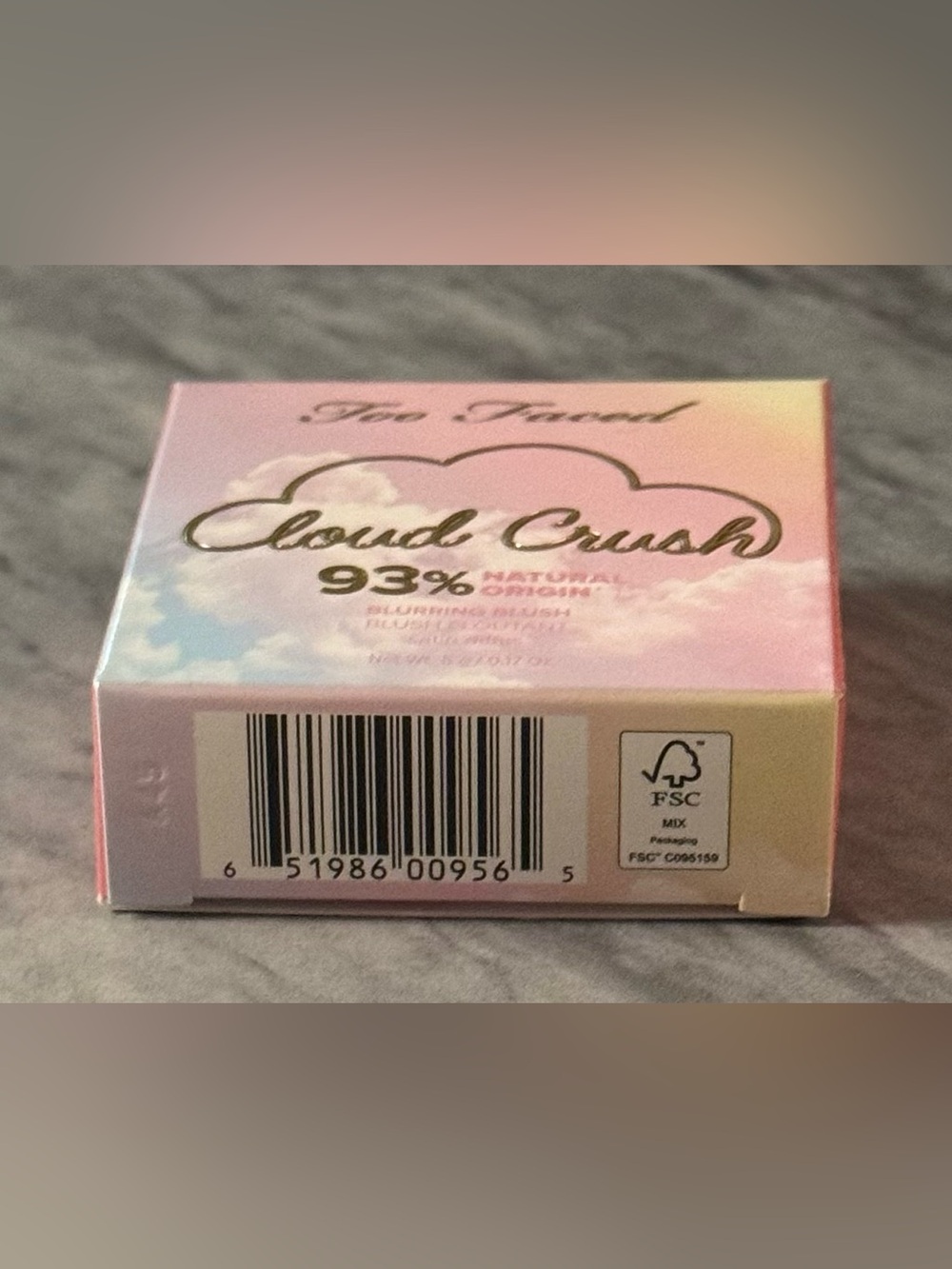 Too Faced Cloud Crush Blurring Blush Golden Hour Satin Peach Pink - New In Box - Picture 4 of 9